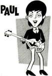 Cartoon image of Paul McCartney